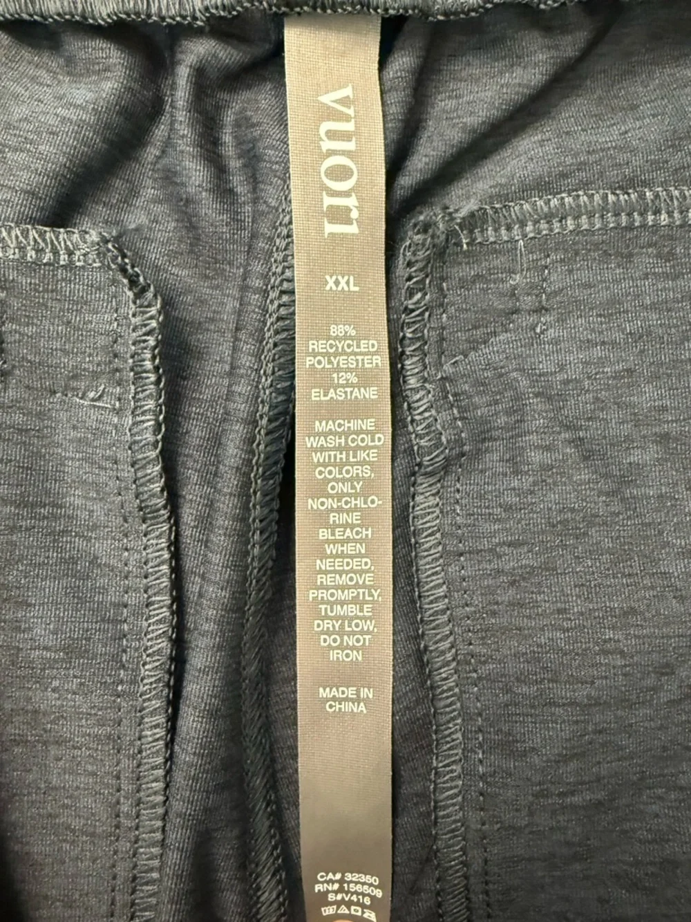 Vuori Men’s Ink Heather Sunday Performance Joggers - Size XXL
